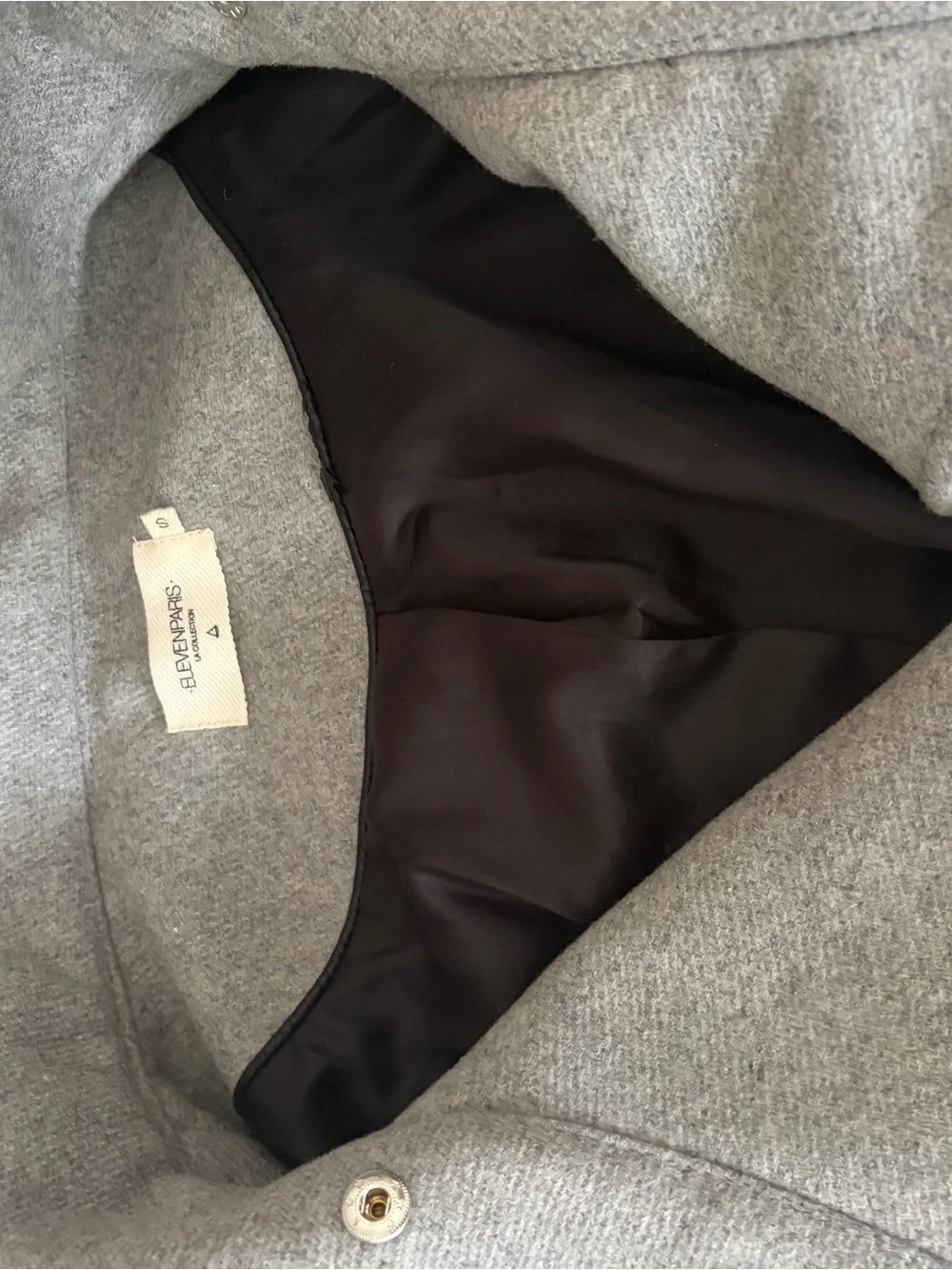 Eleven Paris Cream Textured Teddy Bomber Jacket